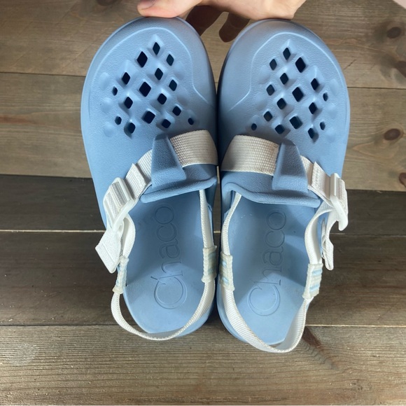 chaco chillos clog womens size 7 shoes blue slip on comfort sandals - Picture 6 of 9